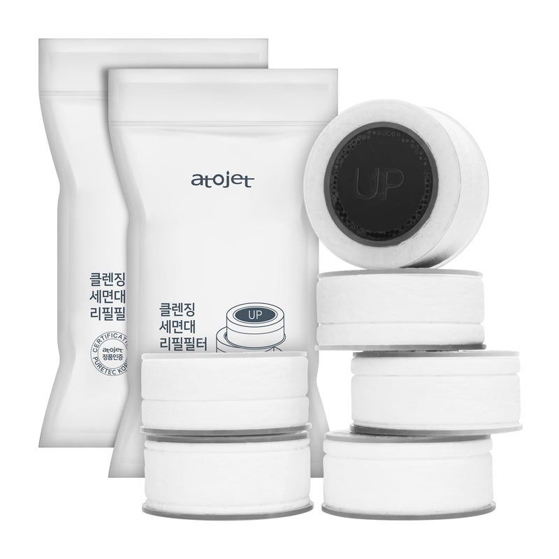 ATOJET Cleansing Washbasin Faucet Replacement Filter Inspired by Korea's Beauty Culture - Pure Carbon Filters for Bathroom & Kitchen Water (6 Filters) – Compatible with AJ8310 (AJ8310-FLT-6PC) - Image 1